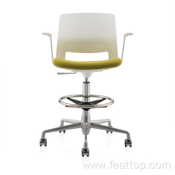 Simple design office furniture lifting swivel bar chair